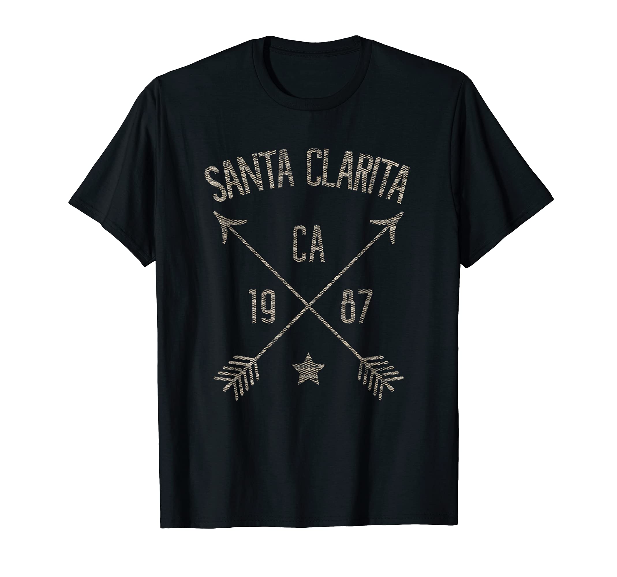 Santa Clarita Ca Distressed Home City T-Shirt - Minimalist Print for Adults - T-Shirt, Sweatshirt, Hoodie