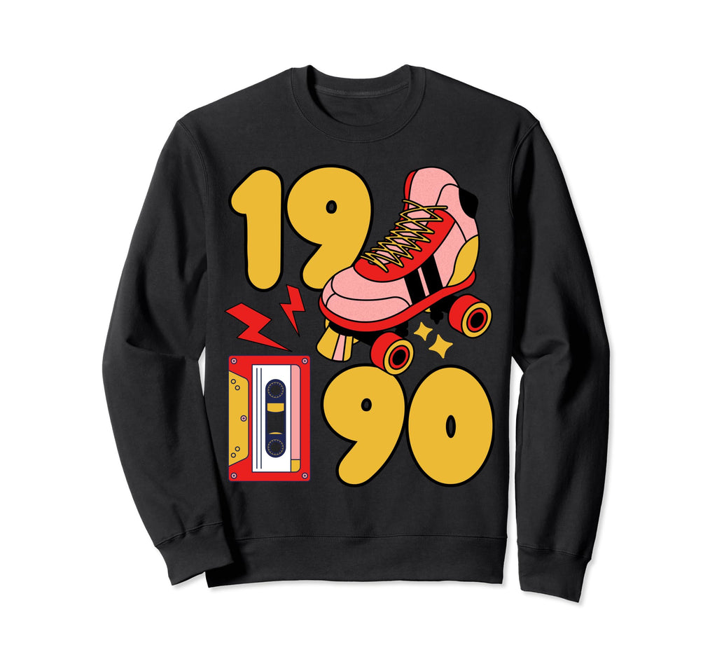 90S Vibes Mixed Tapes Roller Sweatshirt - Minimalist Print Men Women - T-Shirt, Sweatshirt, Hoodie