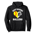 Busy Raising Ballers Softball Hockey Hoodie - Custom Art Print Men Women - T-Shirt, Sweatshirt, Hoodie