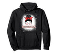 Baseball Sluggers Mom Messy Bun Mothers Hoodie - Streetwear Style Unisex - T-Shirt, Sweatshirt, Hoodie