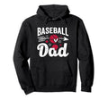 Baseball Dad Baseball Father S Day Hoodie - Minimalist Print for Adults - T-Shirt, Sweatshirt, Hoodie