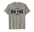New York State Pride Outline Distressed T-Shirt - Unique Graphic Men Women - T-Shirt, Sweatshirt, Hoodie