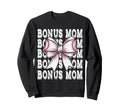 Coquette Baseball Bonus Mom Matching Sweatshirt - Custom Art Print Unisex - T-Shirt, Sweatshirt, Hoodie