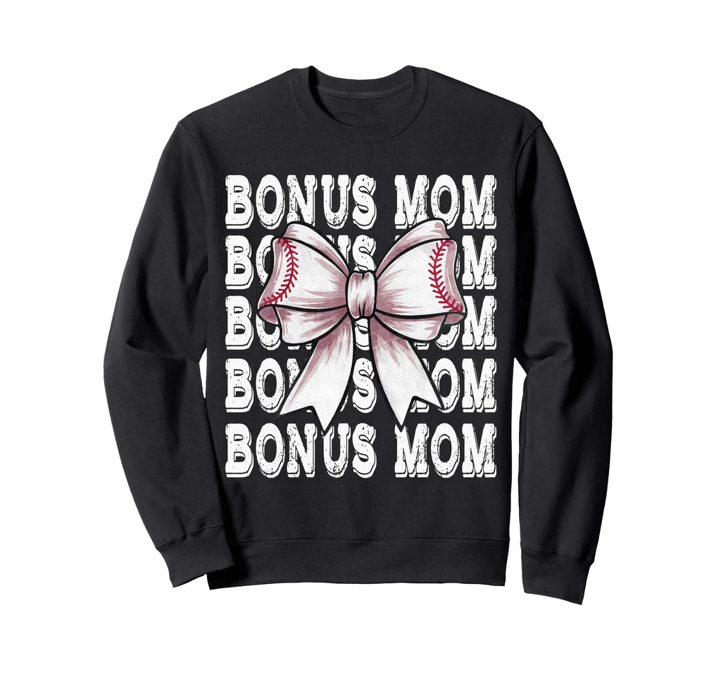 Coquette Baseball Bonus Mom Sweatshirt - Custom Art Print Men Women - T-Shirt, Sweatshirt, Hoodie