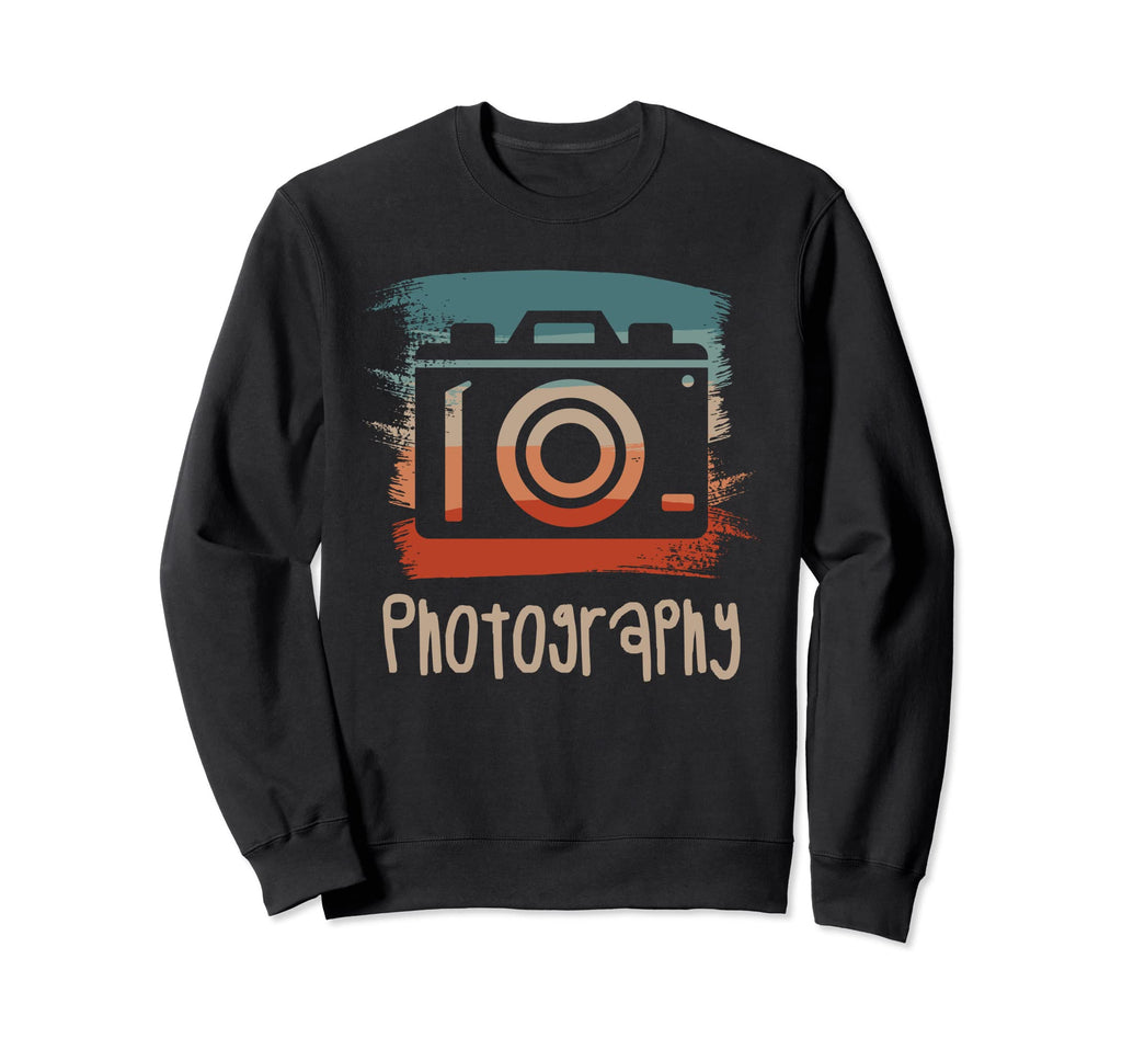 Photography Camera Photographer Sweatshirt - Unique Graphic Unisex - T-Shirt, Sweatshirt, Hoodie