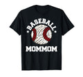 Baseball Mommom Distressed Funny Grandma T-Shirt - Minimalist Print Unisex - T-Shirt, Sweatshirt, Hoodie
