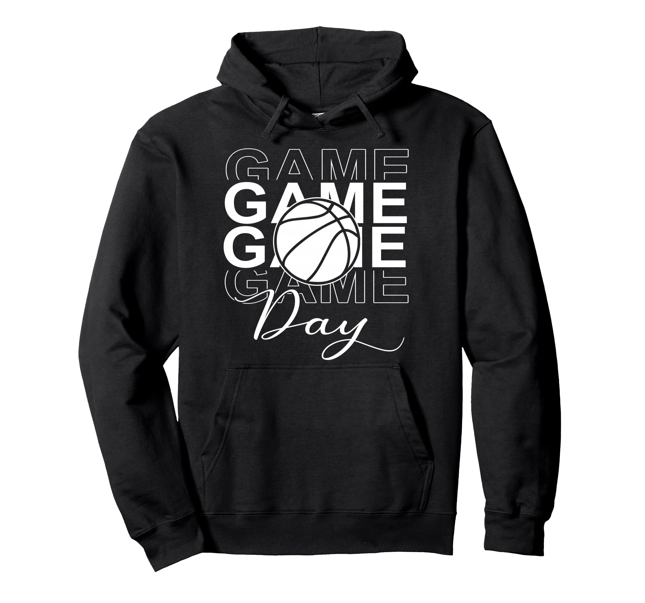 Game Day Basketball Mom Womens Game Hoodie - Fun Novelty Design for Adults - T-Shirt, Sweatshirt, Hoodie