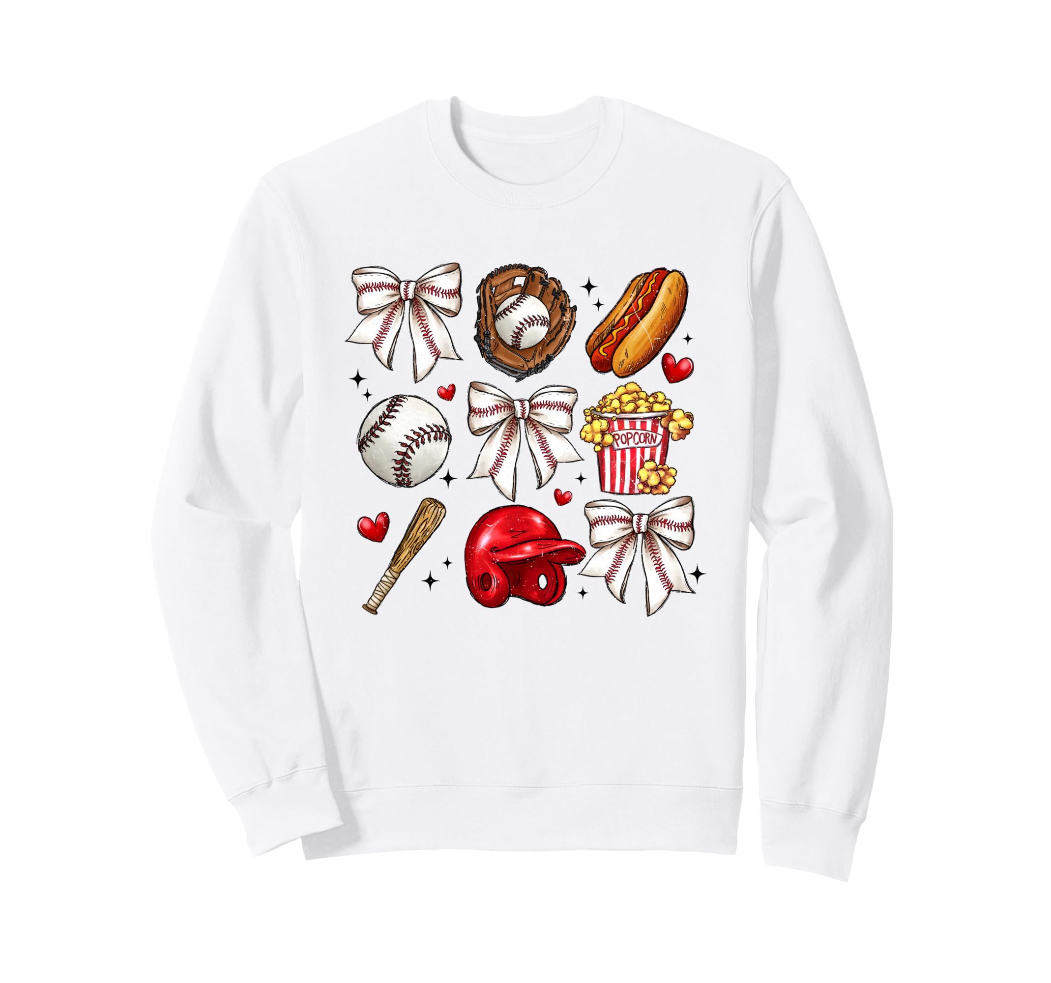 Coquette Baseball Mom Sister Sweatshirt - Minimalist Print Men Women - T-Shirt, Sweatshirt, Hoodie
