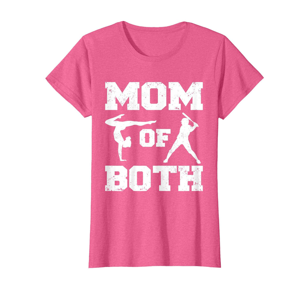 Mom Both Funny Baseball Gymnastics Mom T-Shirt - Unique Graphic Men Women - T-Shirt, Sweatshirt, Hoodie