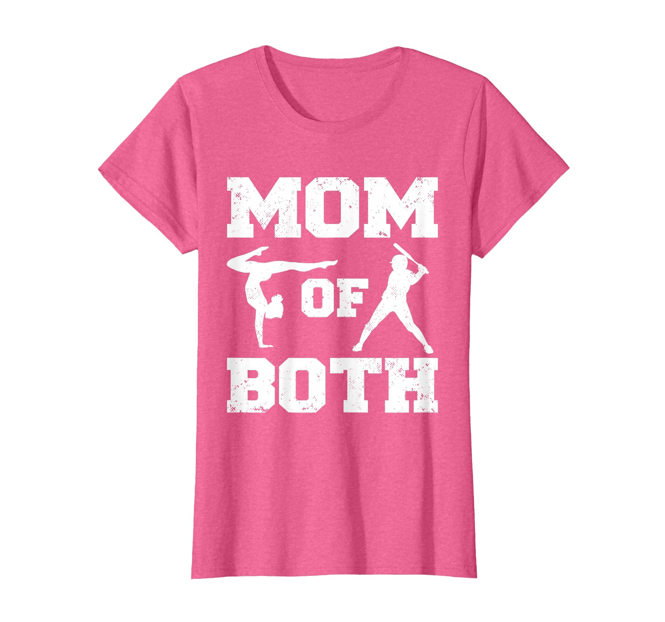 Mom Both Funny Baseball Gymnastics Mom T-Shirt - Unique Graphic Men Women - T-Shirt, Sweatshirt, Hoodie
