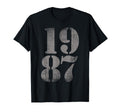 1987 Birth Year Distressed Birthday T-Shirt - Fun Novelty Design Men Women - T-Shirt, Sweatshirt, Hoodie