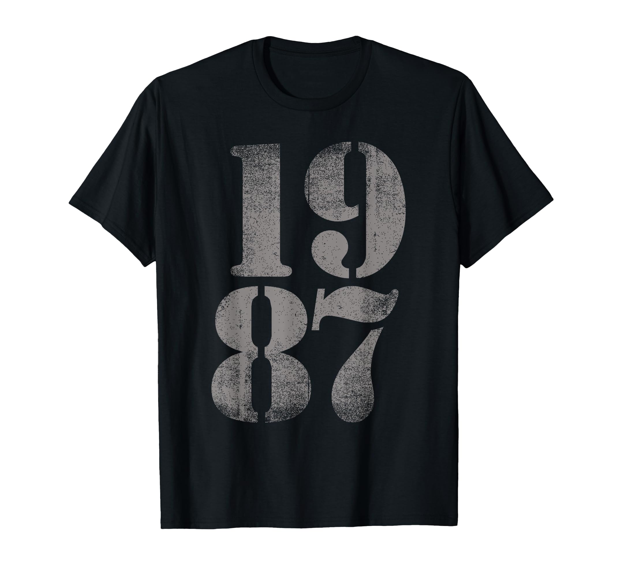 1987 Birth Year Distressed Birthday T-Shirt - Fun Novelty Design Men Women - T-Shirt, Sweatshirt, Hoodie