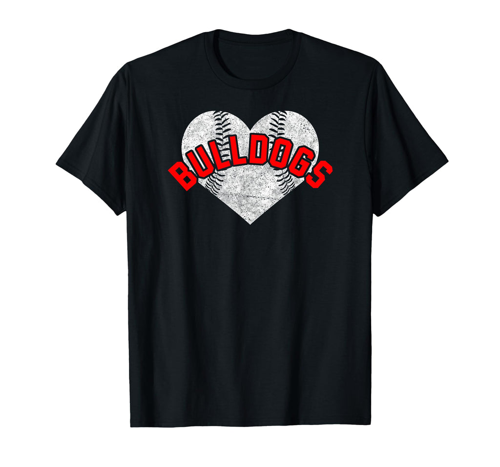 Bulldogs Baseball Softball High School T-Shirt - Unique Graphic for Adults - T-Shirt, Sweatshirt, Hoodie