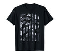 American Flag Black White Camo T-Shirt - Fun Novelty Design Men Women - T-Shirt, Sweatshirt, Hoodie
