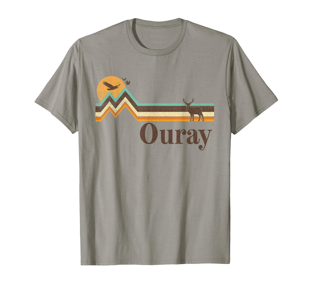 Ouray Colorado 70S 80S Distressed T-Shirt - Custom Art Print Unisex - T-Shirt, Sweatshirt, Hoodie