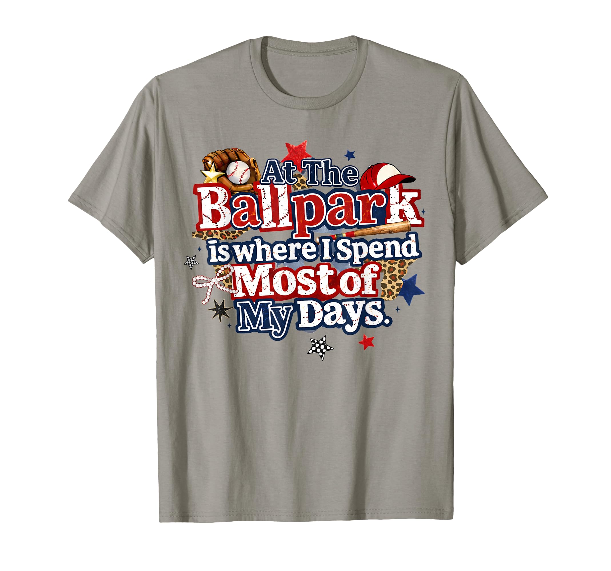 Ballpark Is Where I Spend Most My Days T-Shirt - Minimalist Print Unisex - T-Shirt, Sweatshirt, Hoodie