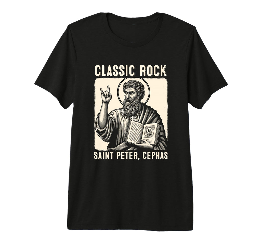 Saint Peter Rock Catholic Vibe T-Shirt - Casual Everyday Wear Unisex - T-Shirt, Sweatshirt, Hoodie