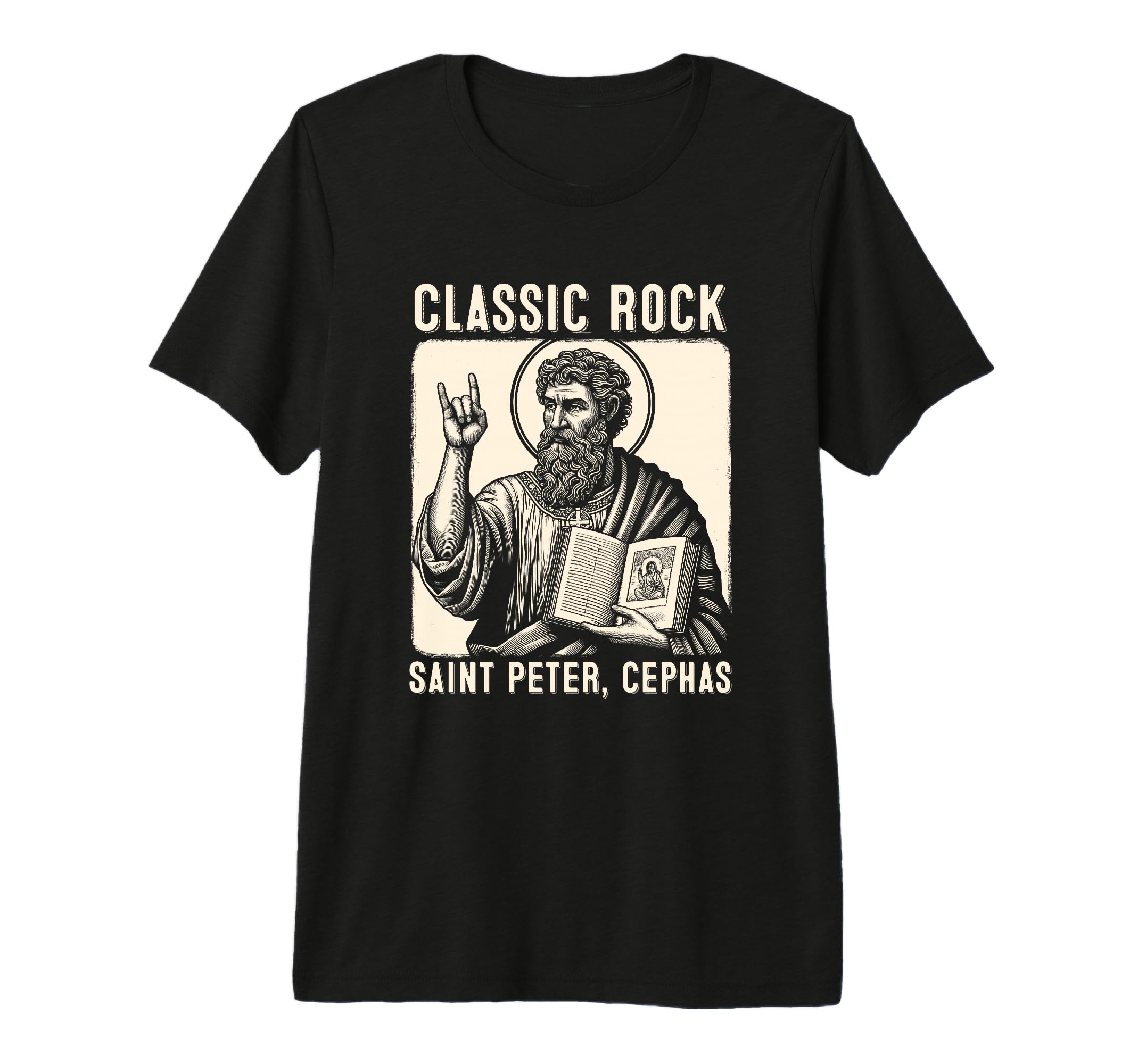 Saint Peter Rock Catholic Vibe T-Shirt - Casual Everyday Wear Unisex - T-Shirt, Sweatshirt, Hoodie