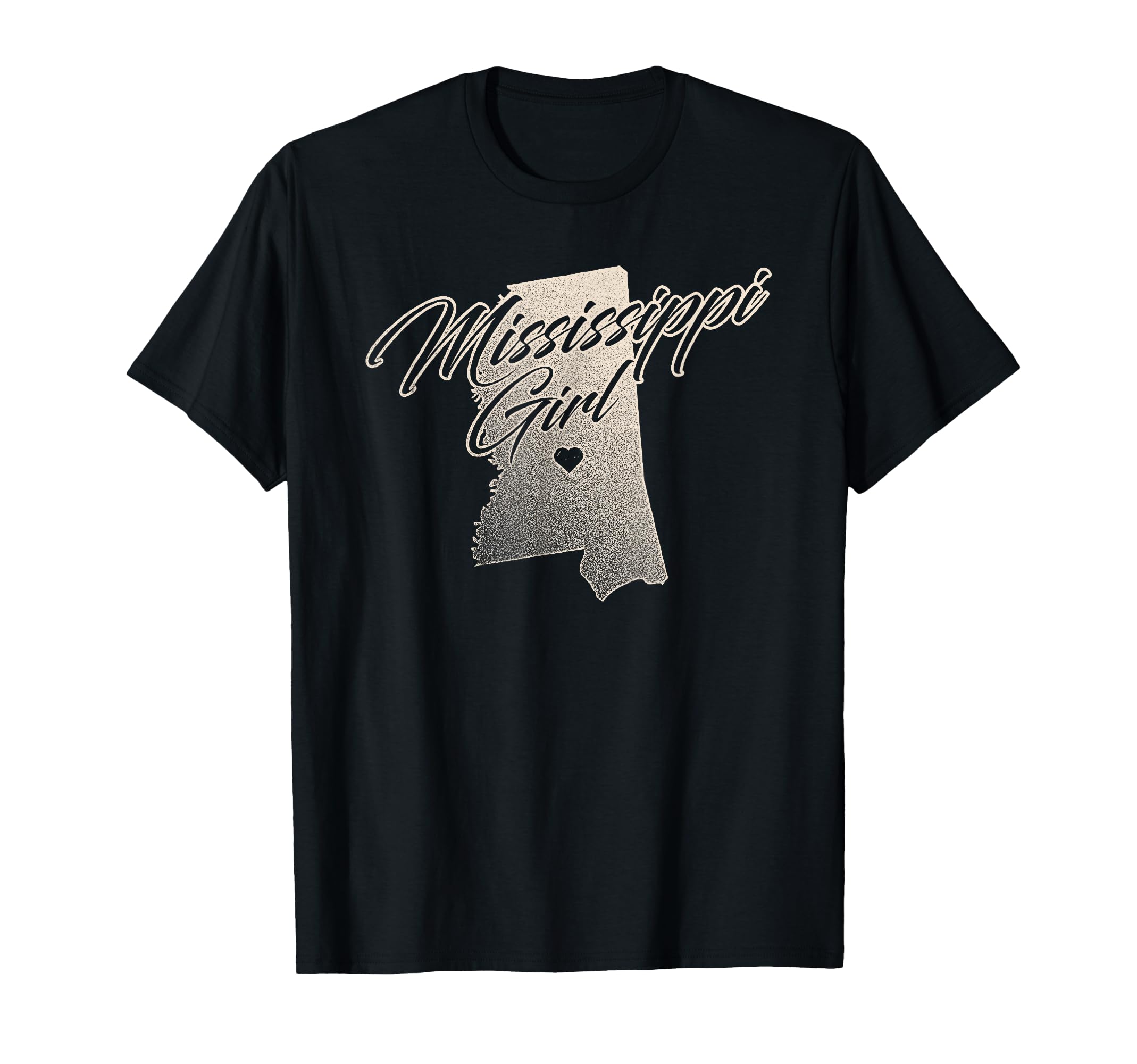 Mississippi Distressed State Outline T-Shirt - Trendy Graphic for Adults - T-Shirt, Sweatshirt, Hoodie