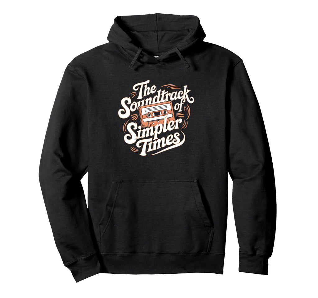 Soundtrack Simpler Times Cassette Tape Hoodie - Graphic Print for Adults - T-Shirt, Sweatshirt, Hoodie