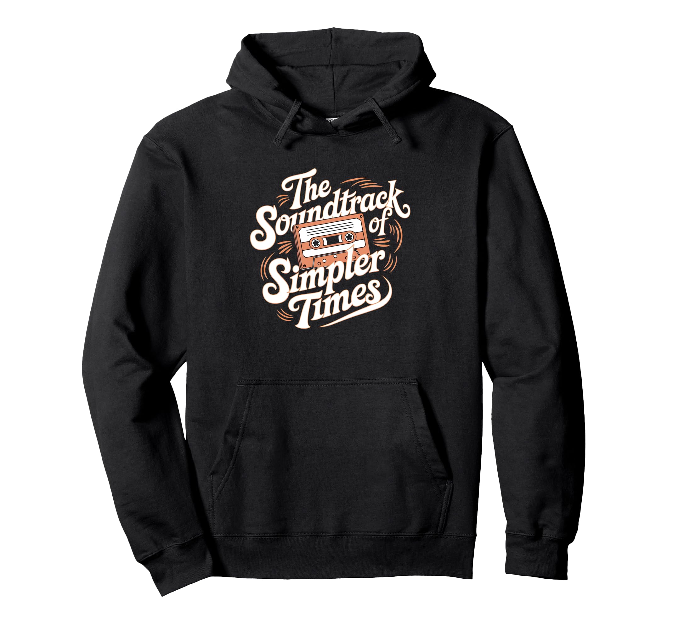 Soundtrack Simpler Times Cassette Tape Hoodie - Graphic Print for Adults - T-Shirt, Sweatshirt, Hoodie