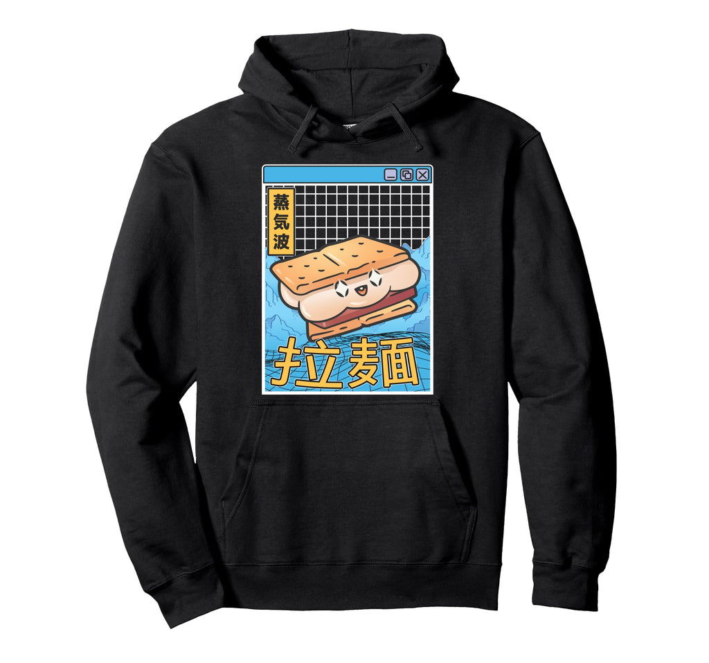 Japanese Smore Kawaii Grid Hoodie - Casual Everyday Wear Men Women - T-Shirt, Sweatshirt, Hoodie