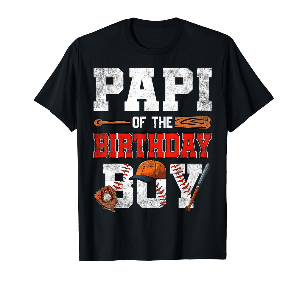 Papi Birthday Baseball Bday Family T-Shirt - Minimalist Print Men Women - T-Shirt, Sweatshirt, Hoodie