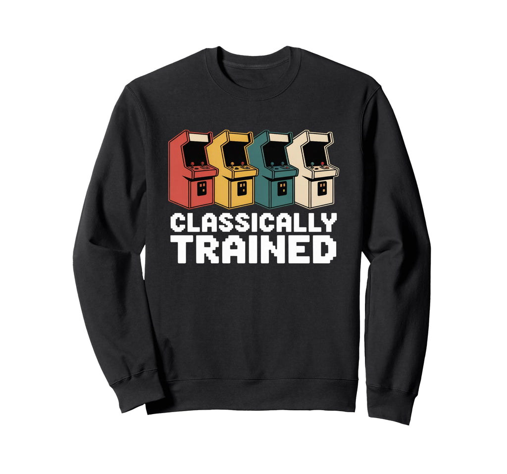 Arcade Cabinet Video Gaming Gamer Sweatshirt - Minimalist Print Men Women - T-Shirt, Sweatshirt, Hoodie