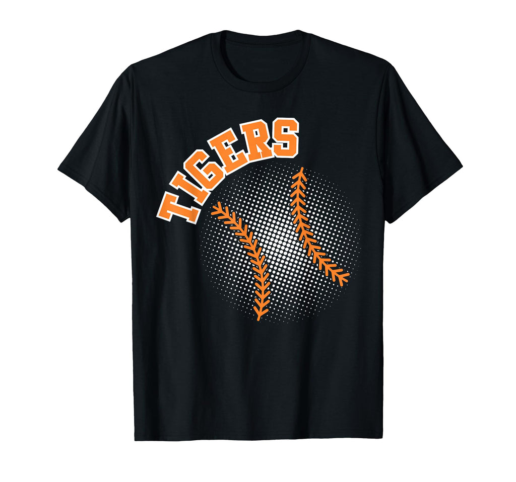 Tigers Baseball Mom Game Day Orange T-Shirt - Fun Novelty Design Men Women - T-Shirt, Sweatshirt, Hoodie