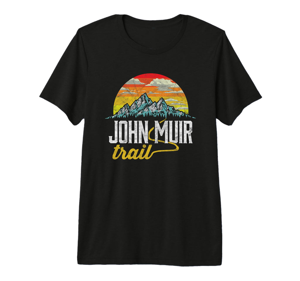 John Muir Trail Distressed Tri Blend T-Shirt - Graphic Print for Adults - T-Shirt, Sweatshirt, Hoodie