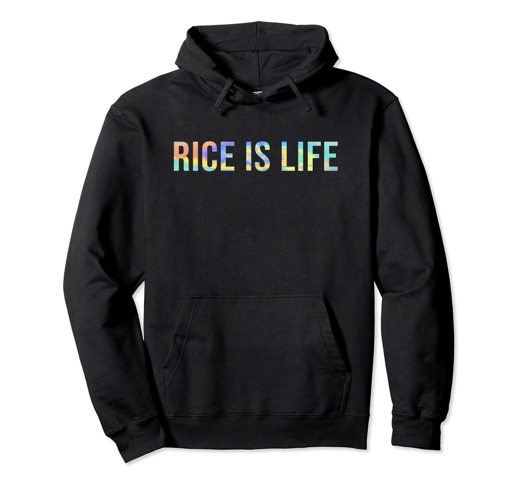 Rice Is Life Groovy Rice Lover Funny Hoodie - Custom Art Print Men Women - T-Shirt, Sweatshirt, Hoodie