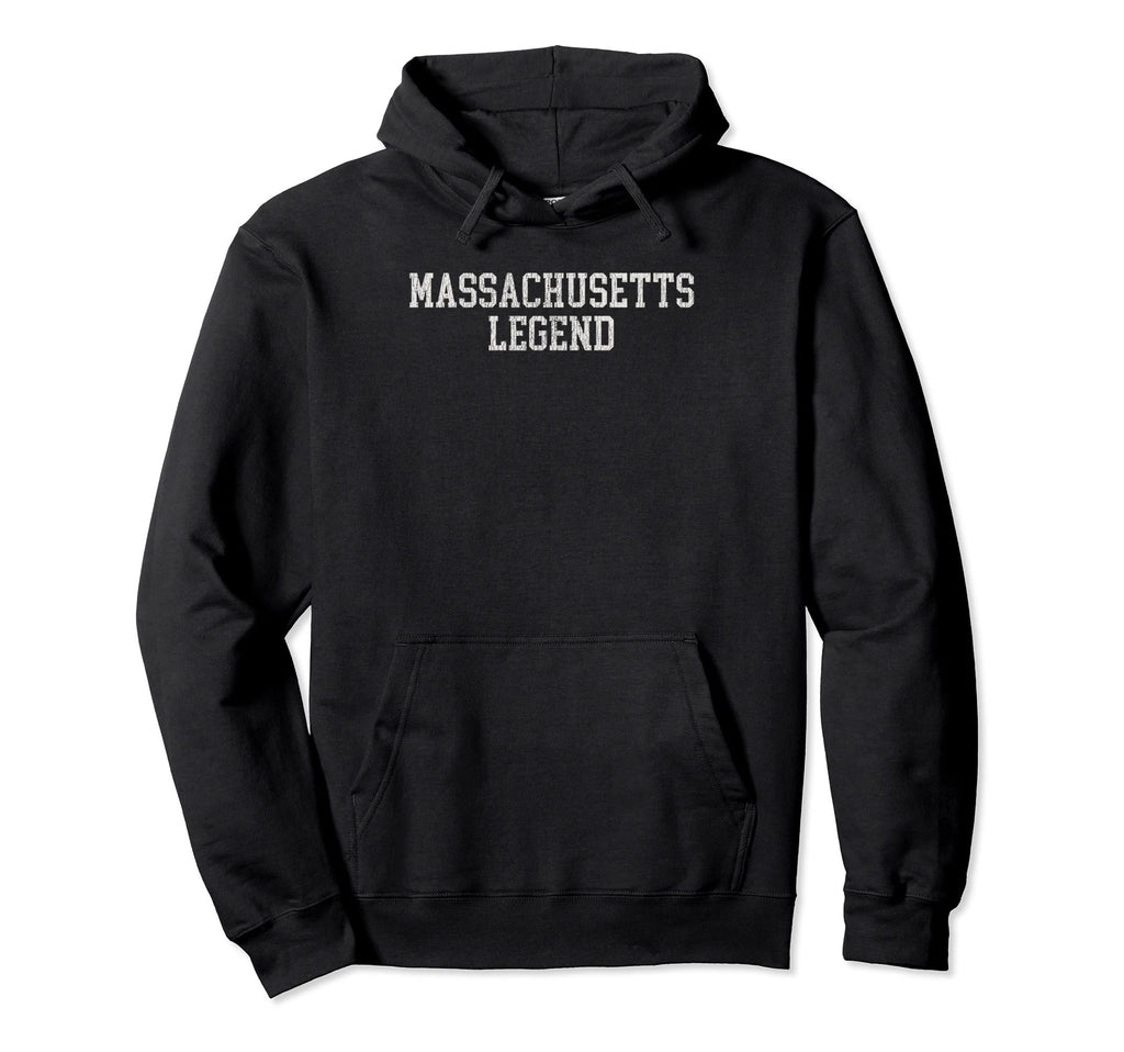 Massachusetts Legend Funny Distressed Hoodie - Trendy Graphic Unisex - T-Shirt, Sweatshirt, Hoodie