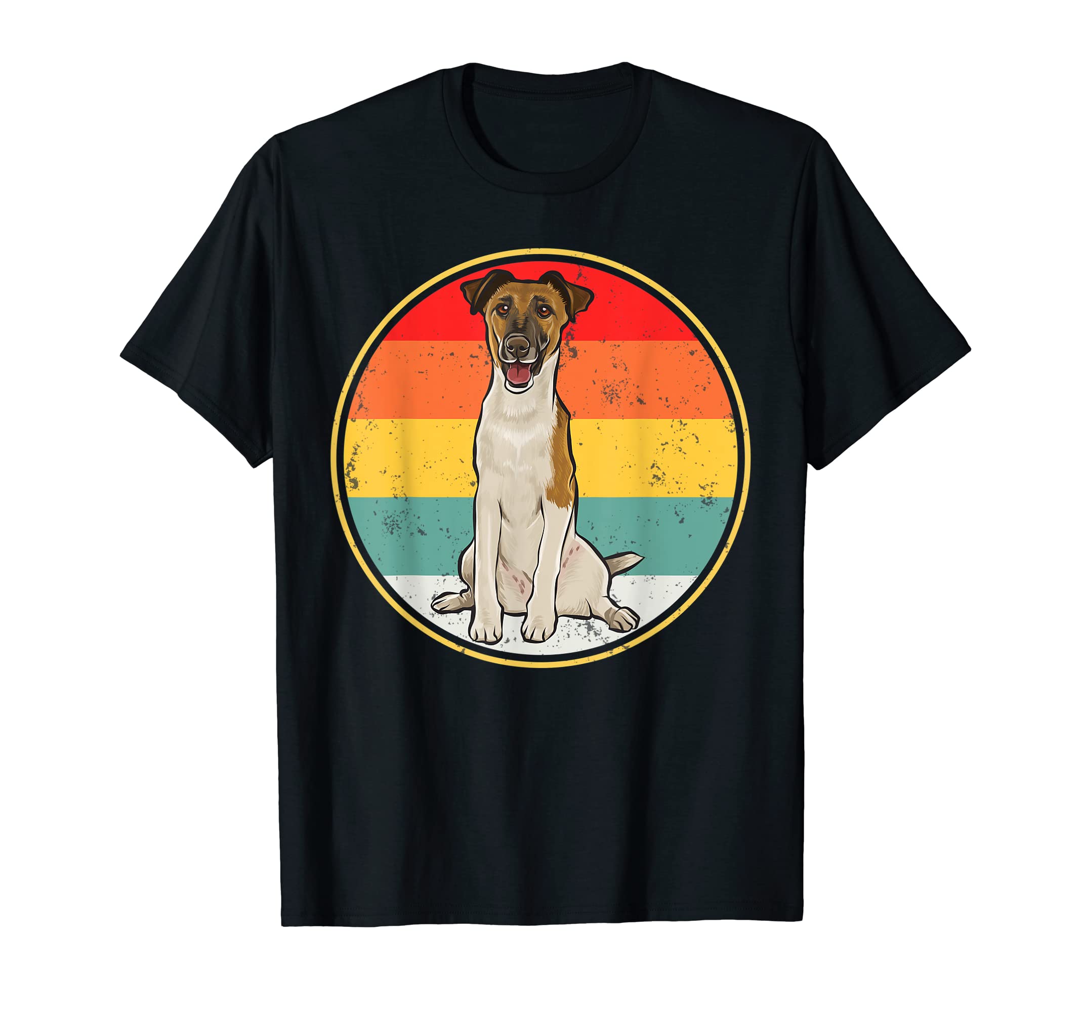 Sunset Smooth Fox Terrier Dog T-Shirt - Minimalist Print for Adults - T-Shirt, Sweatshirt, Hoodie