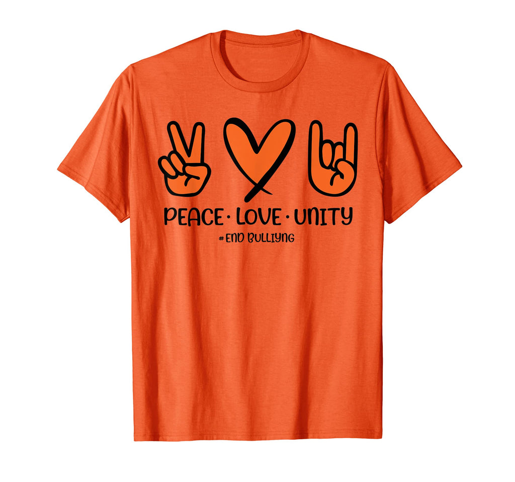 Unity Day Orange Peace Love Unity Anti T-Shirt - Trendy Graphic Men Women - T-Shirt, Sweatshirt, Hoodie