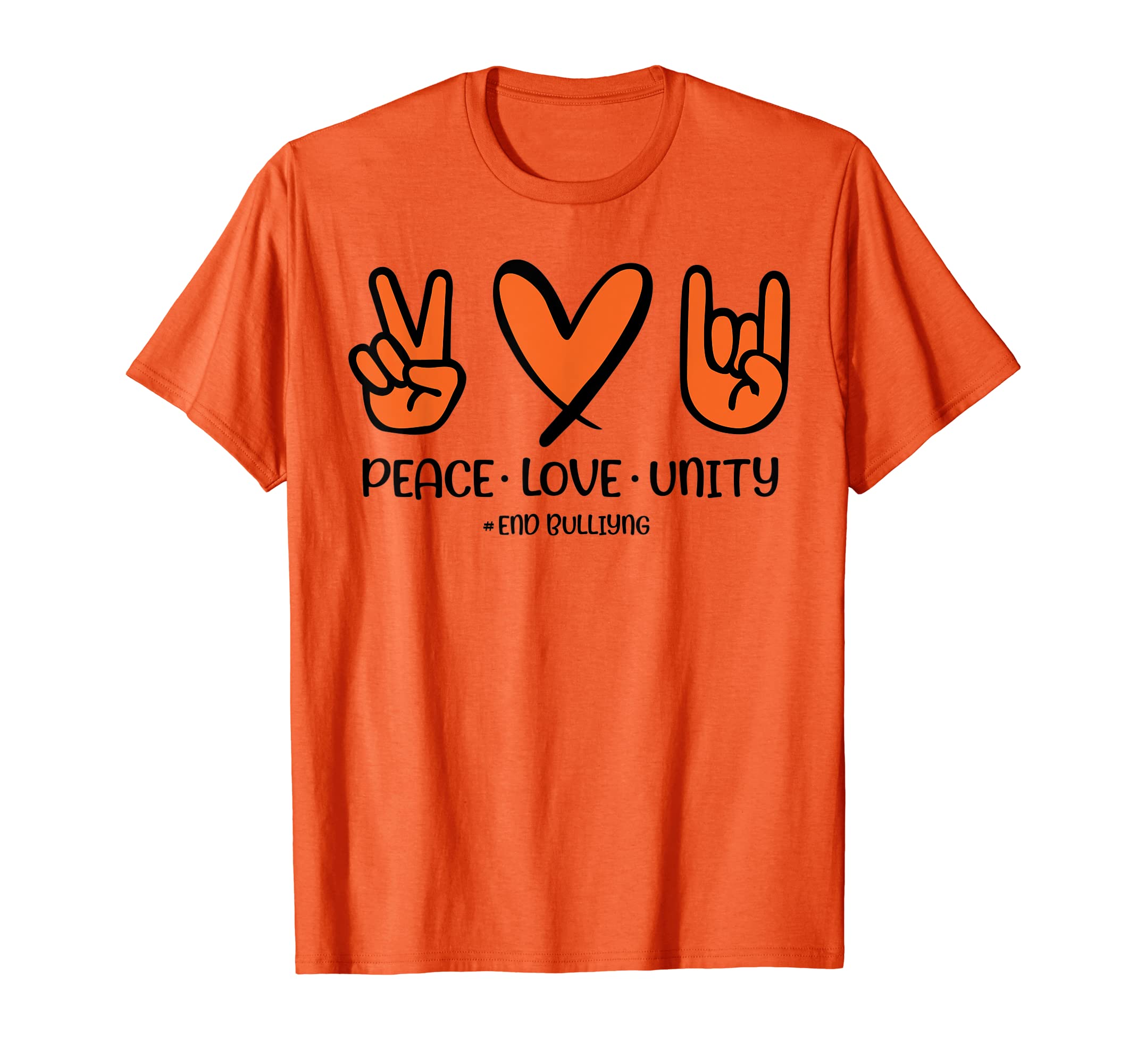 Unity Day Orange Peace Love Unity Anti T-Shirt - Trendy Graphic Men Women - T-Shirt, Sweatshirt, Hoodie