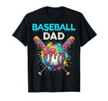 Baseball Dad Ice Cream Drip Crossed T-Shirt - Trendy Graphic Men Women - T-Shirt, Sweatshirt, Hoodie