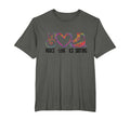 Peace Love Ice Skating Figure T-Shirt - Minimalist Print for Adults - T-Shirt, Sweatshirt, Hoodie