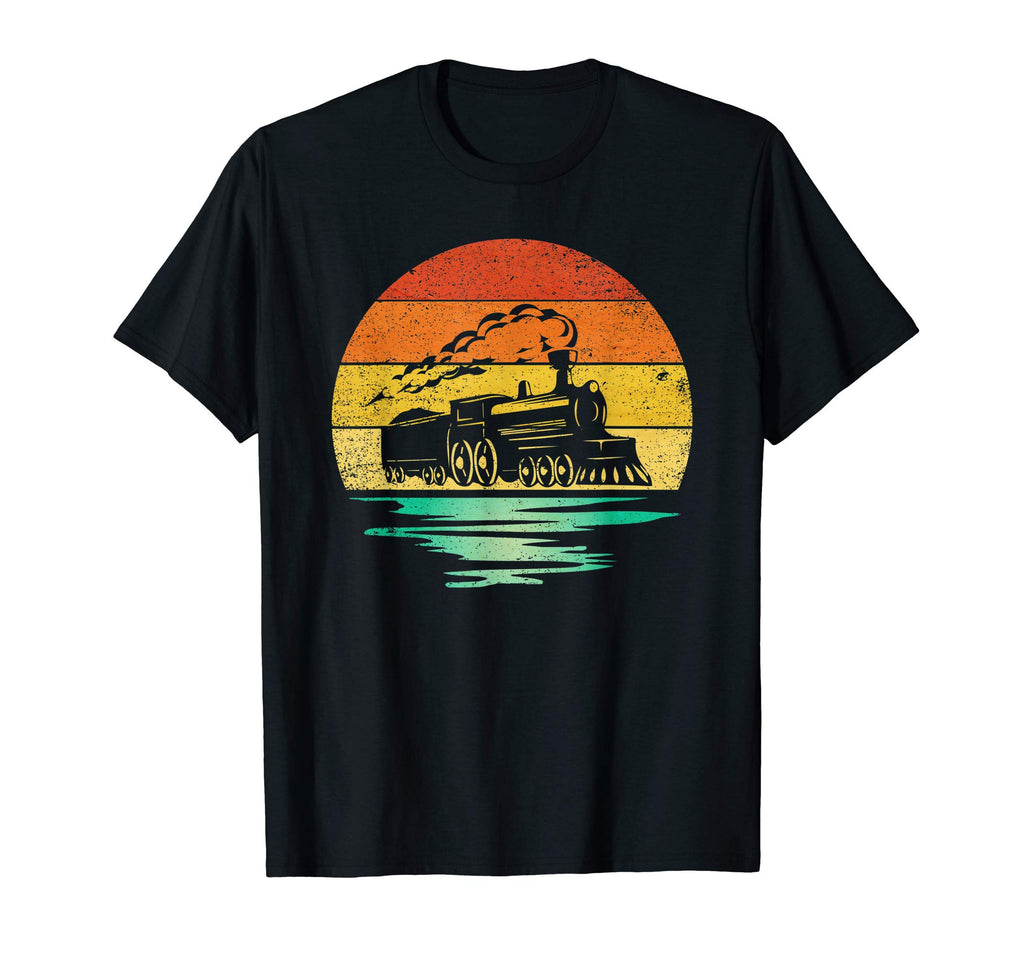 Train Driver Sunset Train T-Shirt - Minimalist Print for Adults - T-Shirt, Sweatshirt, Hoodie
