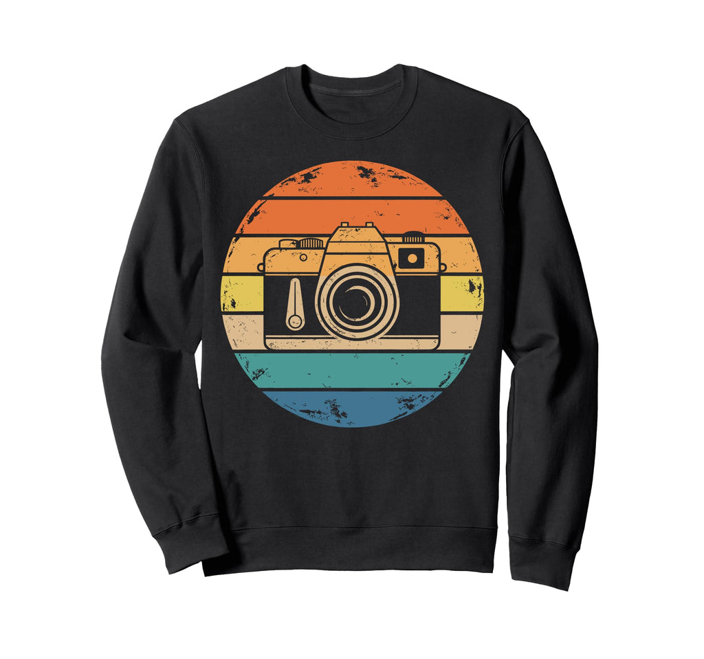 Distressed Photography Camera Sweatshirt - Custom Art Print Men Women - T-Shirt, Sweatshirt, Hoodie