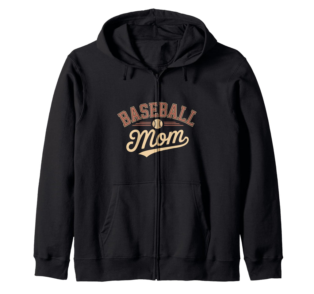 Funny Baseball Mom Mothers Day Hoodie - Minimalist Print Men Women - T-Shirt, Sweatshirt, Hoodie