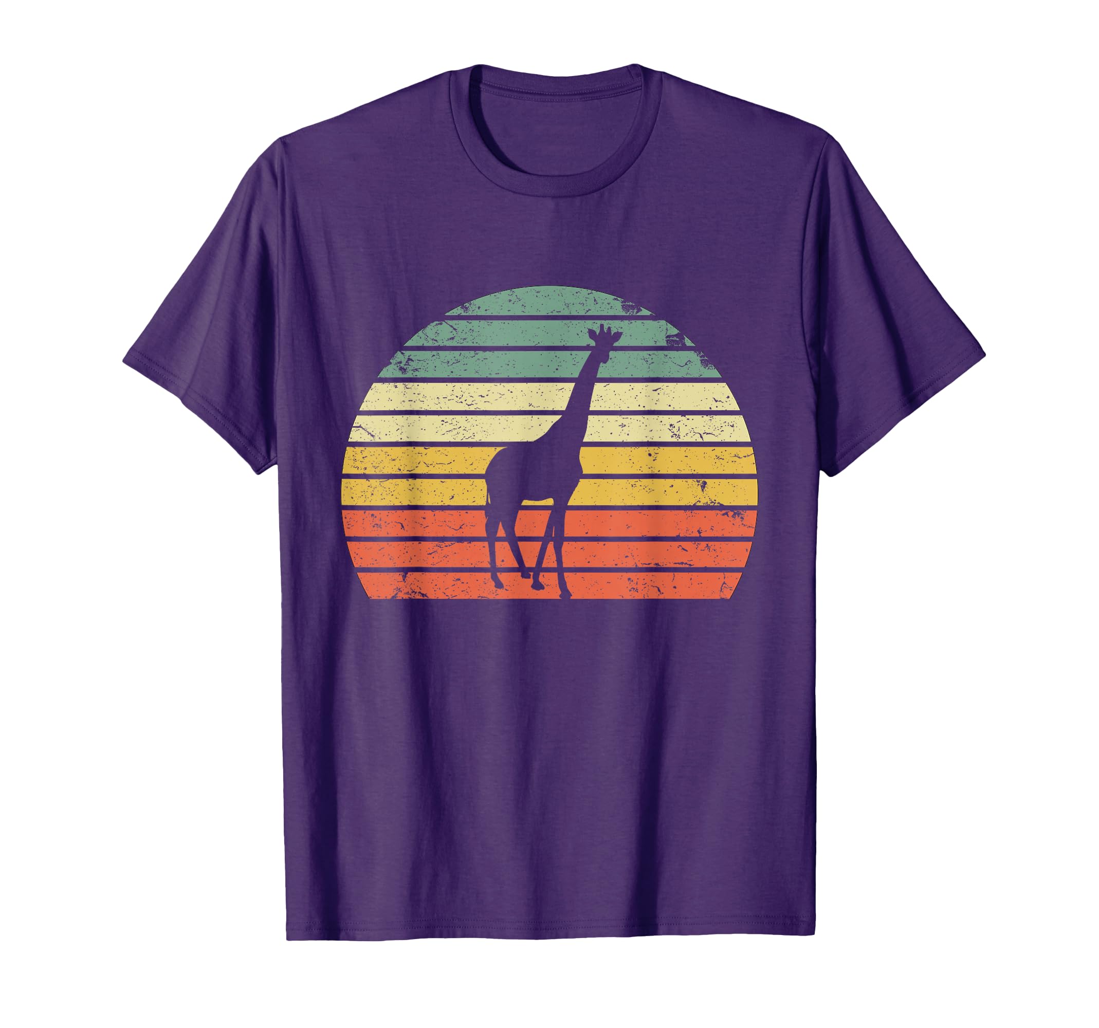 Giraffe Color Sunset Silhouette T-Shirt - Novelty Apparel Men Women - T-Shirt, Sweatshirt, Hoodie