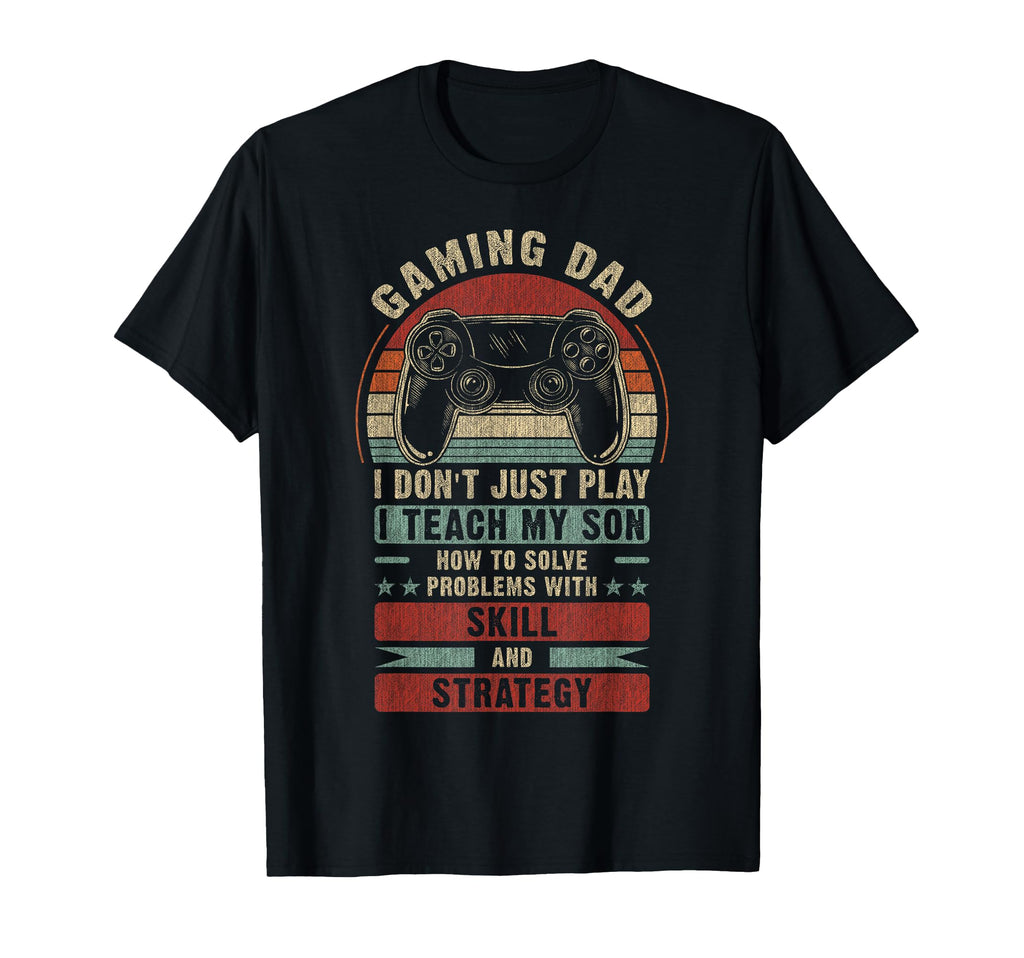 Gaming Dad Father Son Fathers Day T-Shirt - Aesthetic Graphic for Adults - T-Shirt, Sweatshirt, Hoodie