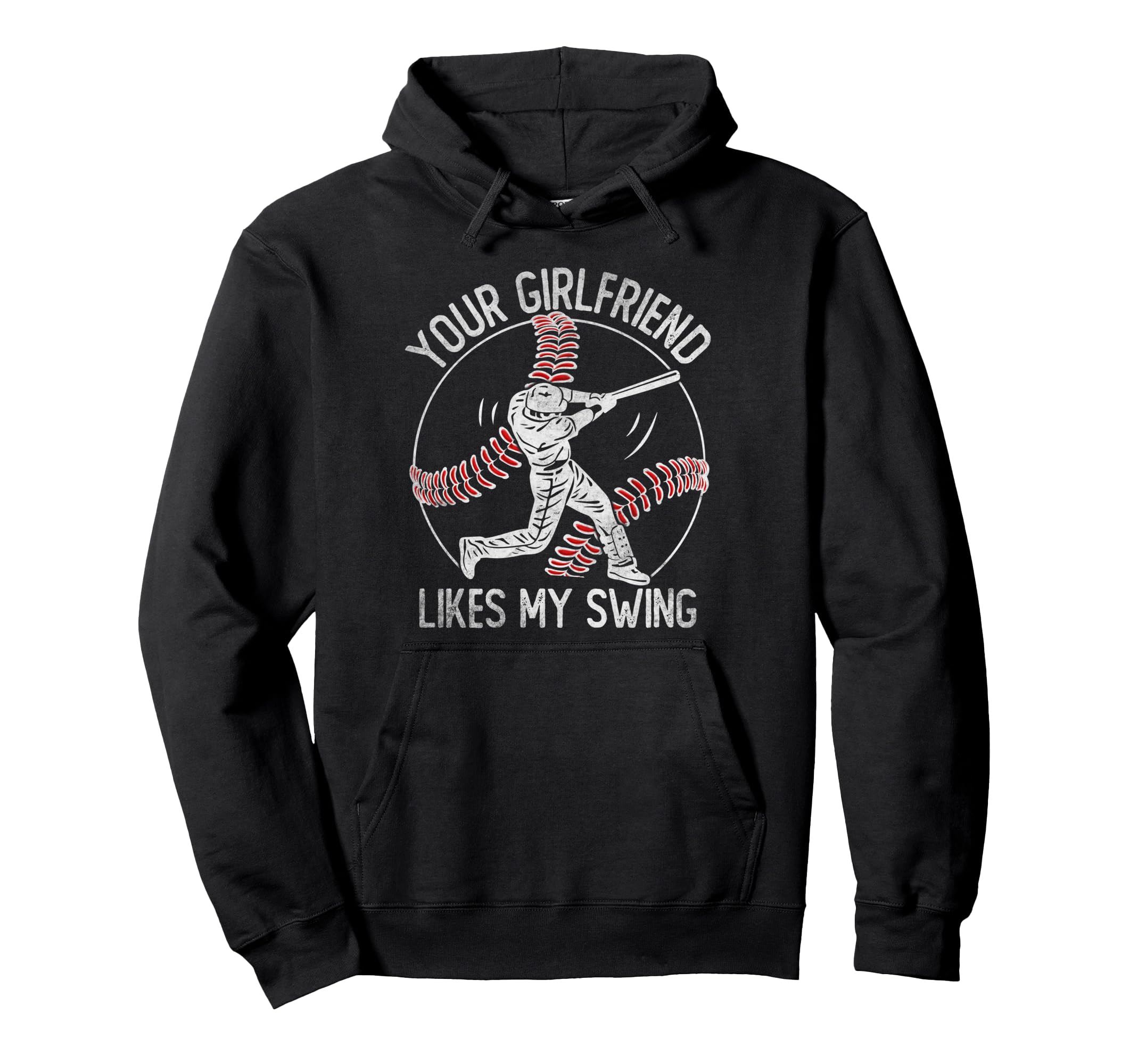 Your Girlfriend Likes My Swing Funny Hoodie - Unique Graphic Men Women - T-Shirt, Sweatshirt, Hoodie