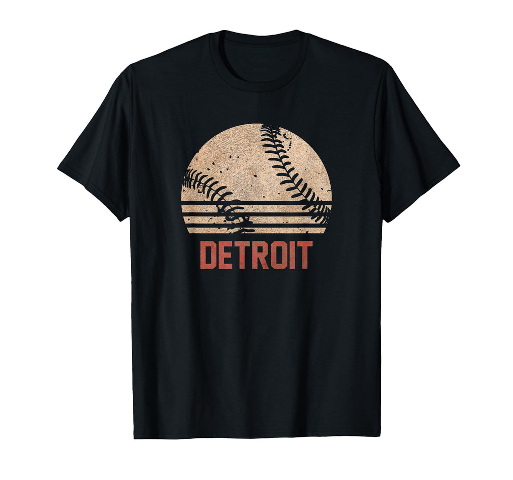Baseball Detroit Softball Gift T-Shirt - Unique Graphic Men Women - T-Shirt, Sweatshirt, Hoodie