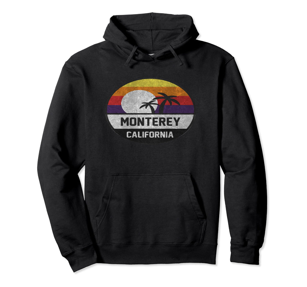 Monterey Sunset Hoodie - Minimalist Print for Adults - T-Shirt, Sweatshirt, Hoodie