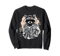 Grunge Rock Trash Panda Punk Sweatshirt - Minimalist Print for Adults - T-Shirt, Sweatshirt, Hoodie