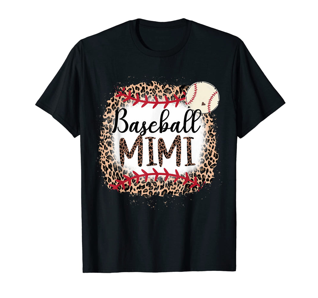 Baseball Mimi Leopard Baseball Mom T-Shirt - Aesthetic Graphic for Adults - T-Shirt, Sweatshirt, Hoodie