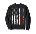 American Flag Baseball Flag Dad Sweatshirt - Custom Art Print for Adults - T-Shirt, Sweatshirt, Hoodie