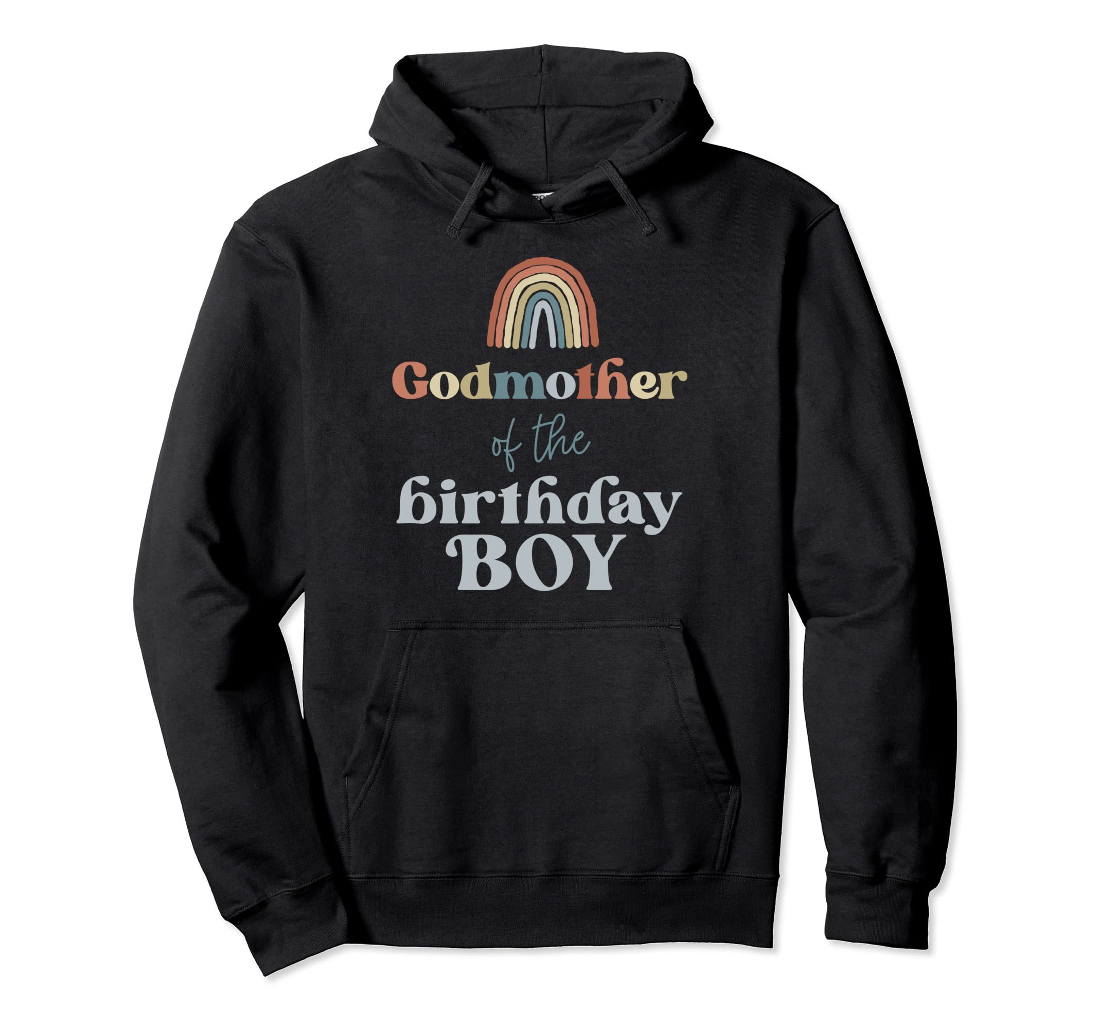 Godmother Birthday Boho Rainbow Hoodie - Casual Everyday Wear for Adults - T-Shirt, Sweatshirt, Hoodie