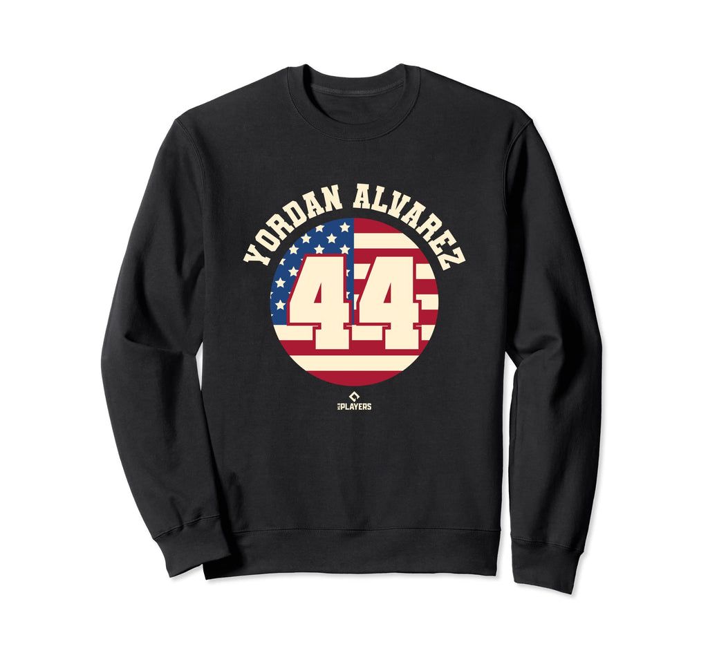 Yordan Alvarez Flag Patriotic Sweatshirt - Casual Everyday Wear Unisex - T-Shirt, Sweatshirt, Hoodie